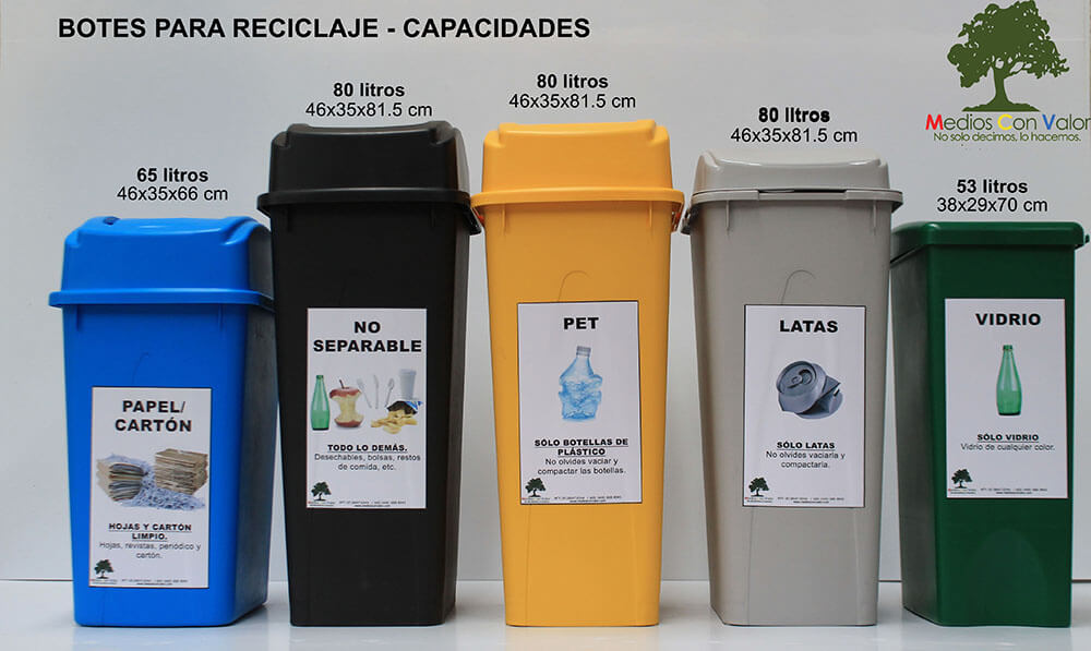 Botes para reciclaje